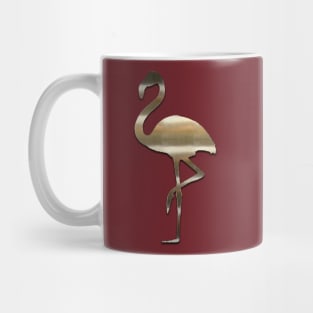 Gold Copper Look Flamingo Pattern Mug